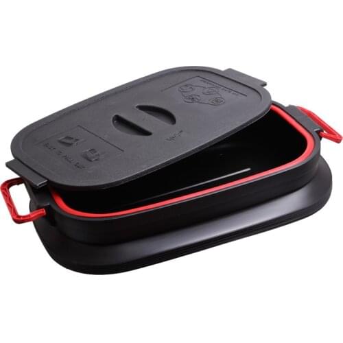 37L telescopic storage box folding telescopic barrel fishing water bucket black ribbon cover on board storage gift