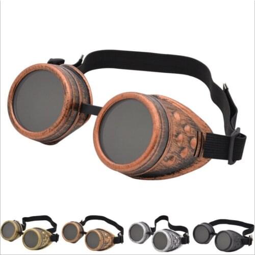 Heavy Metal Steampunk Motorcycle Glasses Gothic Style Goggles Welder Glasses Welding Labor Protective Goggles