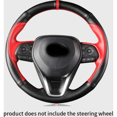 1pc for TOYOTA RAV4 2020-2021 Hand sewing Steering wheel cover