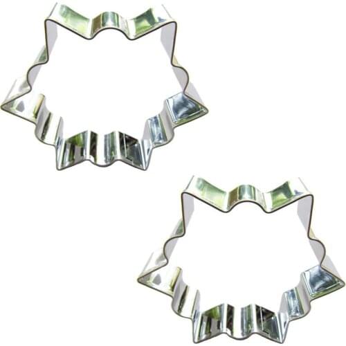 Snowflakes shape 2 piece biscuit cutting molds, baking tools, cake decorating soft candy tools