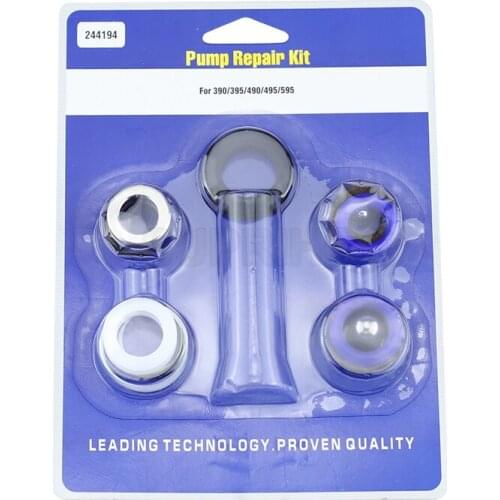 244194 Repair Kit Airless Sprayer Pump Repair Kit For 390/395/490/495/595/3400 Airless Paint Sprayer Filter Pump Plunger Rod