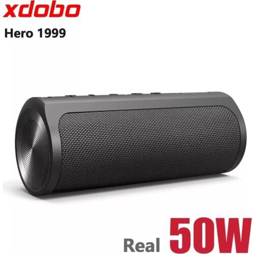 50W XDOBO Hero1999 Subwoofer Portable Bluetooth Speaker 6600mAh Power Bank Soundbar Wireless Bass Column IPX7 Waterproof Boombox