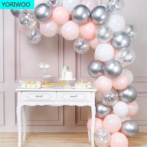 63pcs Wedding Balloons Garland Arch Kit Balloon Chain Baloons Birthday Party Decorations Kids Globos Baby Shower Party Supplies
