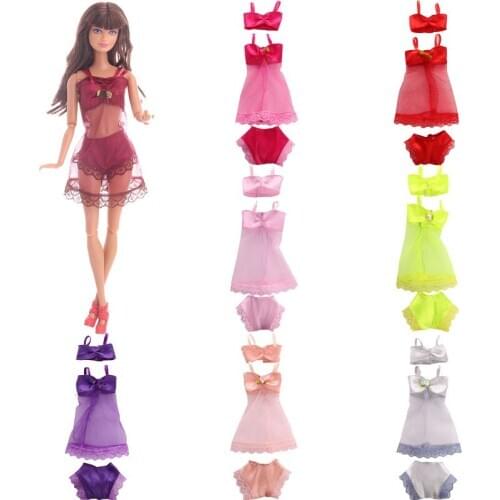 8 Set Fashion Accessories Doll Beautiful Pajamas Suitable For Summer For Babies Dolls Girls Toy Gift