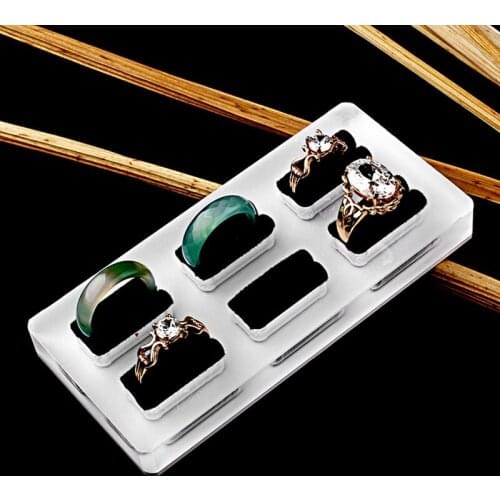 Acrylic Jewelry Display Stand Jewelry Stand 6-Digit Ring Holder Creative Jewelry Props