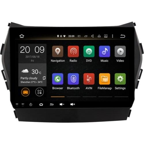 Android 10.0 Car GPS Multimedia For Hyundai Santa Fe Ix45 2013-2022 Octa Core 4G+64G IPS Screen Car Radio Stereo With Bluetooth