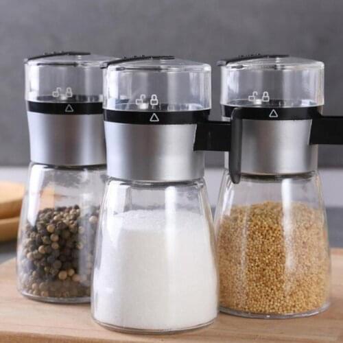 Push-Type Salt Dispenser Spice Shaker Seasoning Bottle Salt And Pepper Spice Jar Spice Container Kitchen Storage Accessories