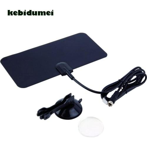 Kebidumei Mini Flat TV Box Digital Indoor TV Antenna HD High Gain HD TV DTV Box 54MHz-860MHz for Home