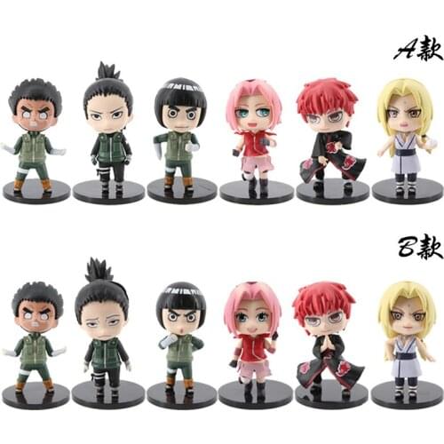 9cm Naruto Anime PVC Action Figure Haruno Sakura Q Version Model Naruto Statue Collectible Toy Figma Gifts