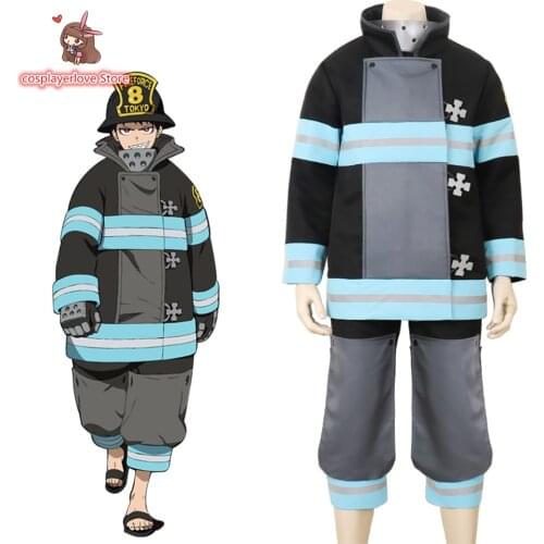 Fire Force Enen No Shouboutai /Enn Enn no Shouboutai Shinra Kusakabe Cosplay Custom Made costume Halloween Christmas Costume