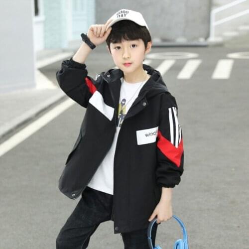 Zipper Spring Autumn Boy Coat Jackets Overcoat Top Kids Teenage Gift Children Clothes Gift Formal School High Quality