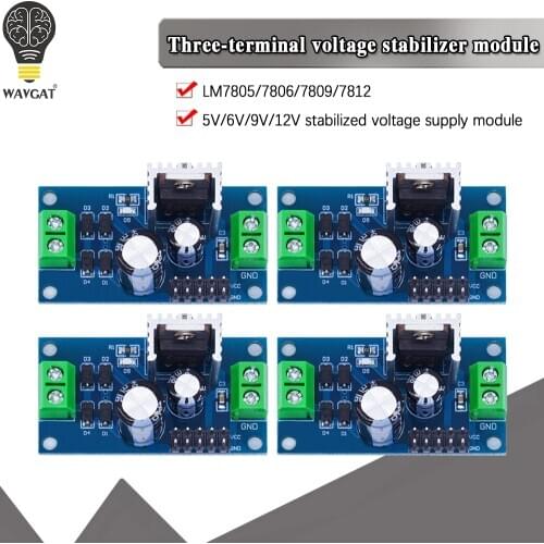 LM7805 LM7806 LM7809 LM7812 DC/AC Three Terminal Voltage Regulator Power Supply Module 5V 6V 9V 12V Output Max 1.2A