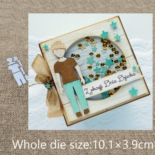 New Design Craft Metal Cutting Die die cuts handsome boy decoration scrapbook Album Paper Card Craft Embossing die cuts