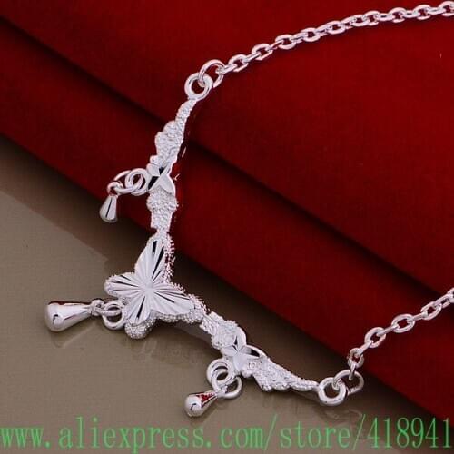 Silver Plated Necklace Silver Plated fashion jewelry pendant /cbbaksia bhuajzba AN791
