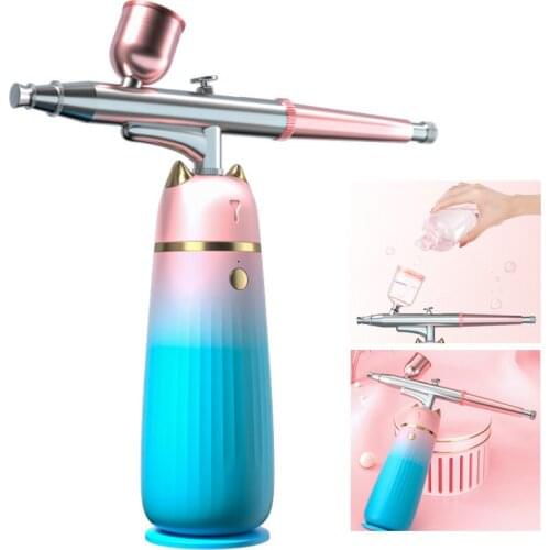 Facial Water Oxygen Injection Airbrush Compressor Skin Care SPA Sprayer Machine Hydra Jet Peel Face Beauty Product For Homeuse