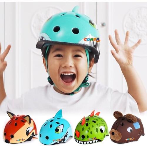 Bicycle Riding Cute Cartoon Helmet Breathable Shock Absorption Children Helmet Helmet Outdoor Sports Equipment Protection Gift