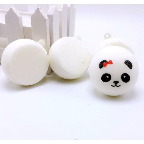 Cute Panda Squeezing Bread Toys Stress Reliever Squishy Panda Slow Rising Ball Anti-Stress Pinch Ball Decompression PU Toys