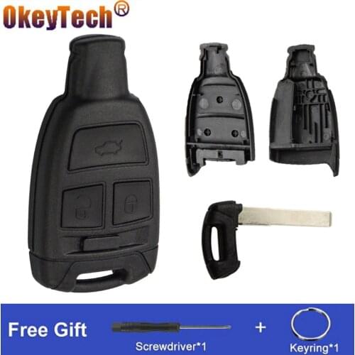 OkeyTech New Style Replacement Car Smart Remote Key Shell Case Fob For Fiat Croma Punto 500 With Emergency Small Blade SIP22