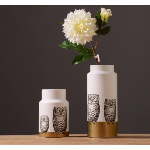 Owl vase flower arrangement home decoration industrial crafts decorative gifts