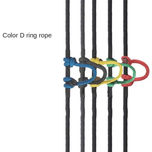 3/6/10 Meter Archery Compound Bow D Loop Rope Nylon String Cord Release U Rope Nocking D Ring Hunting Accessories