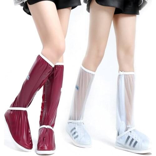 High Tube Rain Proof Shoe Sleeve Waterproof Rainy Day Thickened Anti-skid Resistant Ground Adult Men and Women