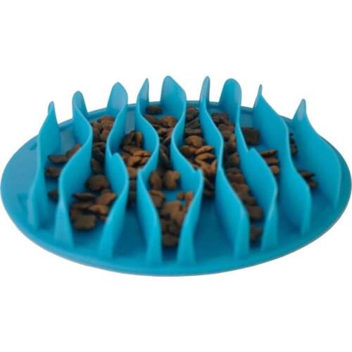 Wavy Portable Pet Dog Feeding Food Bowls Puppy Slow Down Eating Feeder Dish Bowel Prevent Obesity Dogs Supplies Dog Accessories