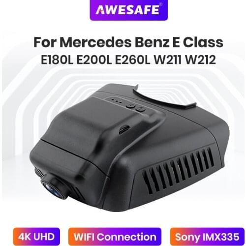AWESAFE 4K 2160P Wi-fi Camera Dash Cam Driving recorder Vehicle Camera For Mercedes Benz E Class E180L E200L E260L W211 W212