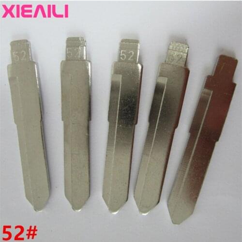 XIEAILI 50Pcs 52# Blank Remote Uncut Key Blade For Suzuki Swift/SX4 (Side Slot) S358