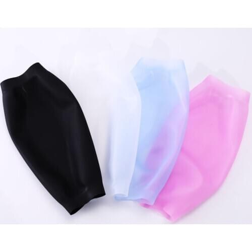 Kitchen Women Cleaning Silicone Sleeve Oversleeve Housework Antifouling Waterproof Arm Protector