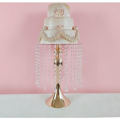 1pcs gold Cake Stand Electroplating Metal Cupcake Wedding Party Dessert Table Decoration