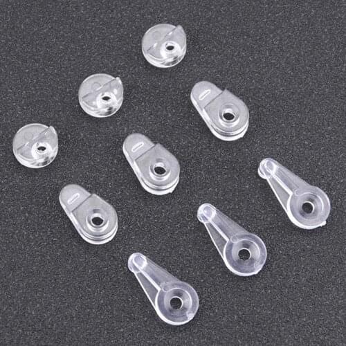 30Pcs Glass Clips Compact Sturdy Transparent Body Practical Mirror Holding Clamps for Bathroom