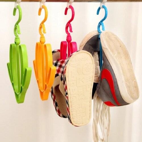 4pcs Shoes Drying Hanger Stand Footware Shoes Organizer Shoes Hanging Rack Creative Shoe Storage Organizer Slippers Hanger