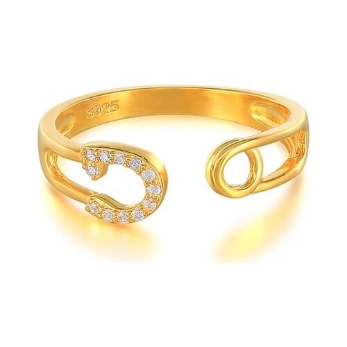 CANNER New Rings For Women 925 Sterling Silver Trend Ring CZ Teen Couple Opening Finger Ring Jewelry Accessory Gift Bague Bijoux