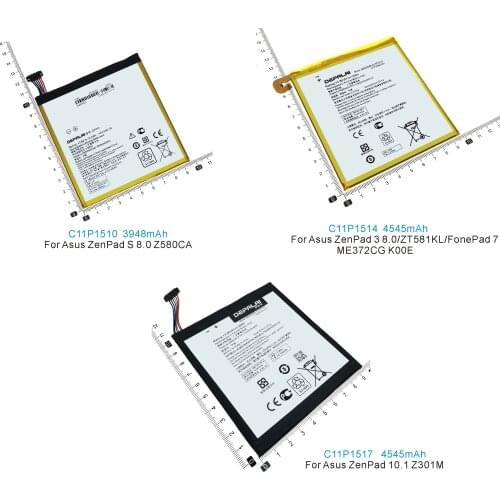 C11P1510 C11P1514 C11P1517 Battery For Asus ZenPad 3 S 8.0 Z580CA ZT581KL FonePad 7 ME372CG K00E 10.1 Z301M Bateria Batteries