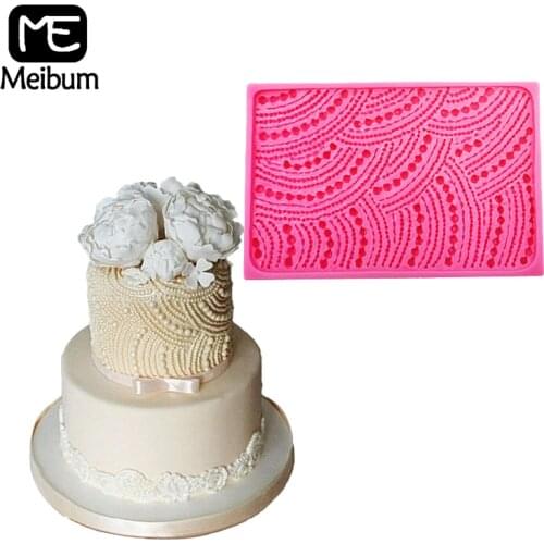 Meibum Fondant Molds Big Size Jewellery Wedding Cake Decorating Tools Gumpaste Silicone Mould Sugarcraft Dessert Baking Pan