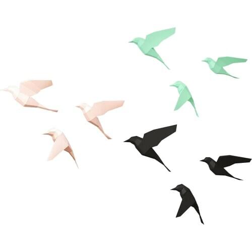 Geometric Bird 3D Paper Model Animal Papercraft Action Figure Puzzles Kids Gift Educational Creative Home Deco Decorations Toy