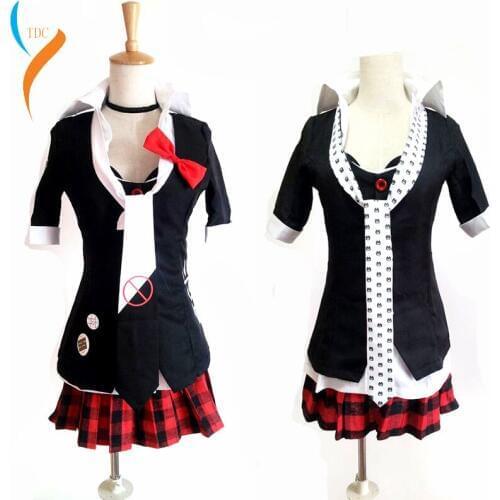 Danganronpa Cosplay Anime Junko Enoshima Emboitement Inushio Kimuchi Dangan Ronpa Trigger Happy Havoc Cosplay Costume