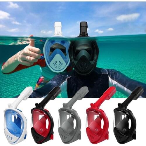 Underwater Scuba Diving Anti Fog Mask Set Snorkeling Full Face Mask Respiratory Masks Safe And Waterproof Swimming Equipment