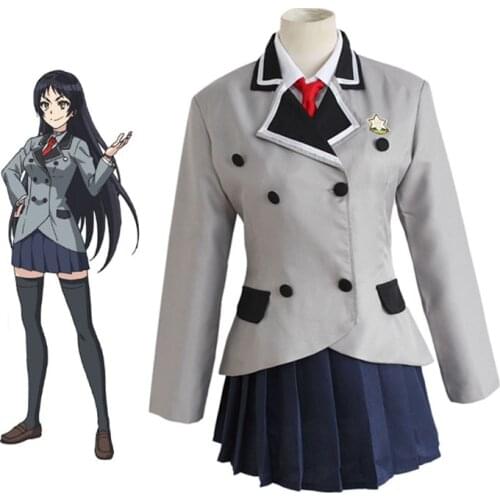 Shimoneta to Iu Gainen ga Sonzai Shinai Taikutsu na Sekai SOX Cosplay Kajo Ayame Anna Nishikinomiya School Uniform Halloween Set