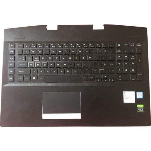 Laptop For HP OMEN 17-CB 17-cb0006ng AM2K0000310 AM2K0000320 Laptop Palmrest Upper Case US Backlit Keyboard