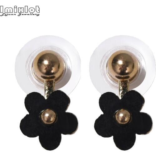 New Design Fashion Jewelry Elegant Gold Ball Stud Earrings Korean Style Anti Allergy Party Flower Earring for Women Girls