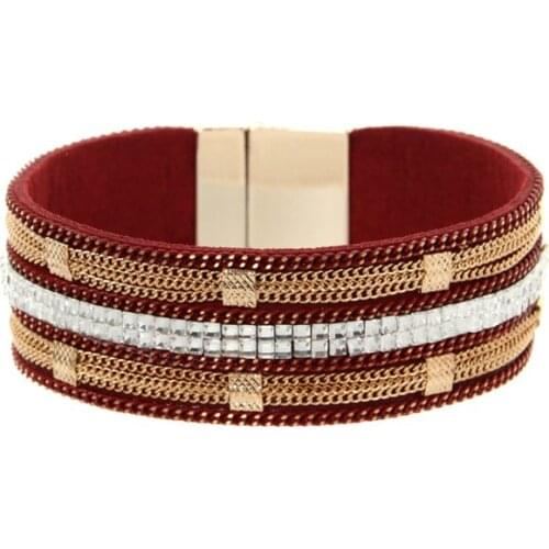 ORNAPEADIA New Hot Jewelry Bohemia bracelet Popular in Europe National style chain Leather Bangles for women gift wholesale