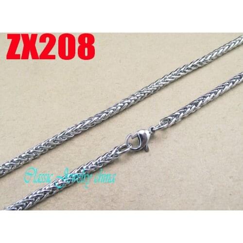 50 meters 4mm flower basket dense chain stainless steel necklace men boy fashion necklace punk chains ZX208