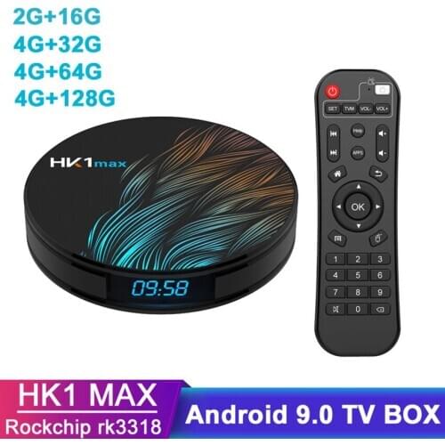 Android TV Box 9.0 4GB 16/32/64/128GB Smart TV Box Streaming Media Player RK3318 Ultra HD 4K HDR WiFi 2.4GHz 5.8GHz Bluetooth