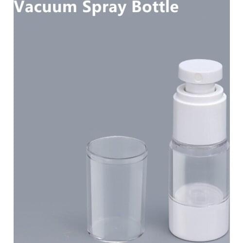 10PCS of 15ML 30ML 50ML Empty Spray Bottles Round Vacuum Plastic Bottle Perfume Rose Water Cosmetic Container