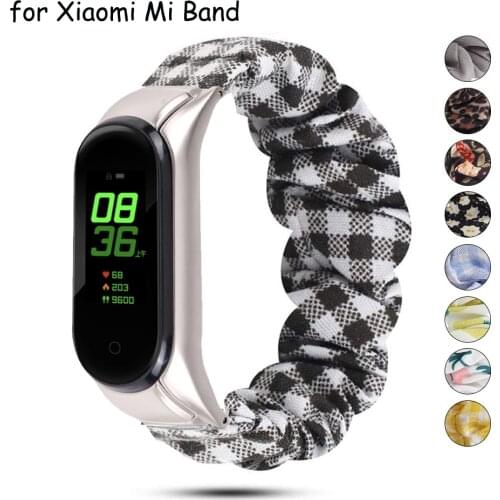 Women Elastic Strap for Xiaomi Mi Band 6 5 Interchangeable Bracelet Mi Band 4 3 Correa Wristband Breathable Strap for Miband 5