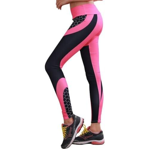 Sport Leggings Women Yoga Workout Fitness Clothing Jogging Running Pants Gym Tights Stretch Print Sportswear Leggins