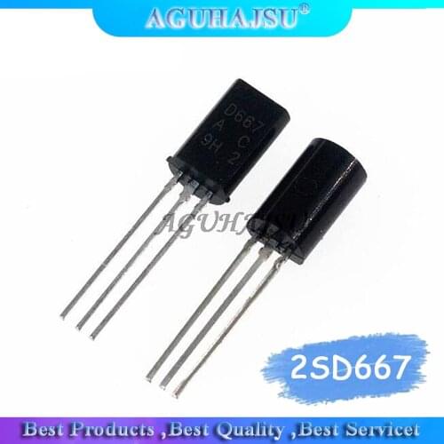 50PCS 2SD667 D667 TO92 TO-92L Plastic-Encapsulate Transistors New original