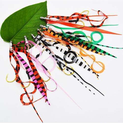 50PCS Copper Slide Parts Fishing Fishing Equipment Snapper Skirts and Rubber Tie Mule Maintenance Supplies