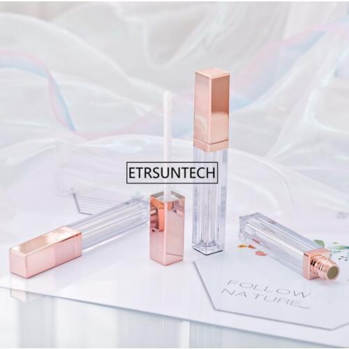 500pcs Rose Gold Empty Lip Gloss Tube, Lip Gloss Refillable Bottles,Plastic Liquid Lipstick Container F159